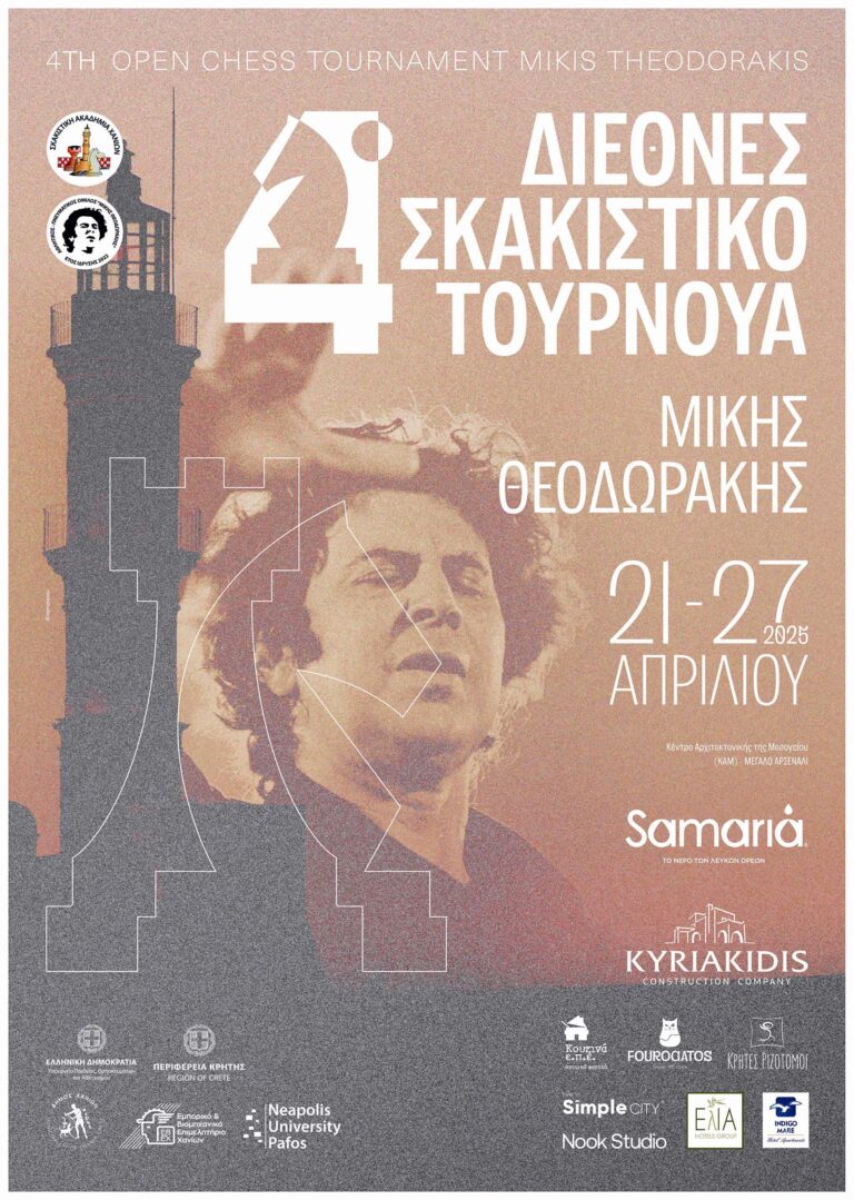 4ο ΔΙΕΘΝΕΣ ΣΚΑΚΙΣΤΙΚΟ ΤΟΥΡΝΟΥΑ ¨ΜΙΚΗΣ ΘΕΟΔΩΡΑΚΗΣ¨